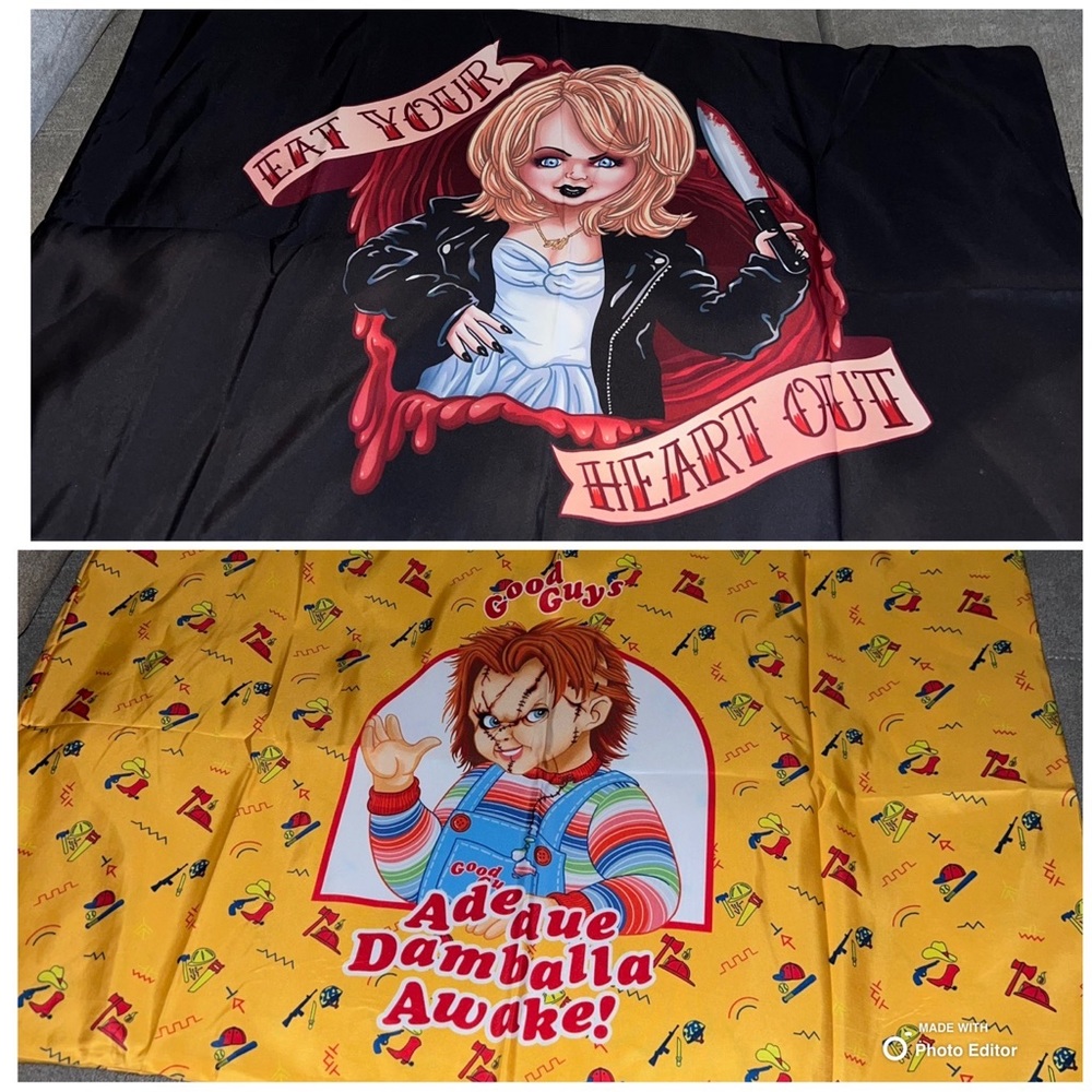 NWT Chucky and Tiffany Pillowcase Set lootcrate